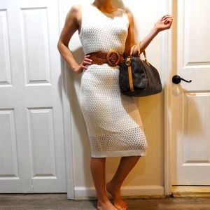 White dress (bag and belt not included)